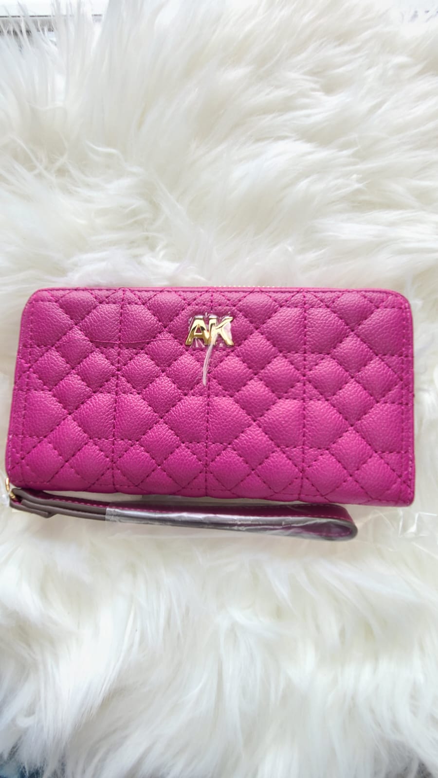 Anne Klein Quilted Ak Zip Around Wallet - SJG Watches